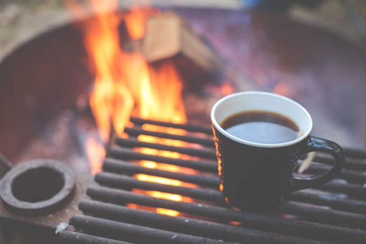 Coffee on and the fresh outdoors