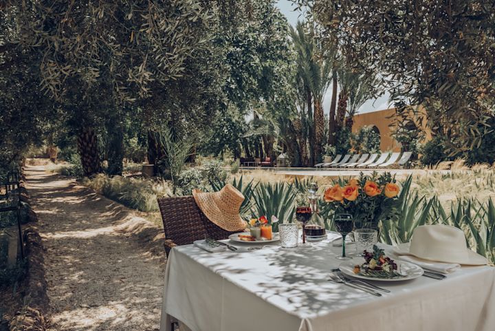 lunch in the garden