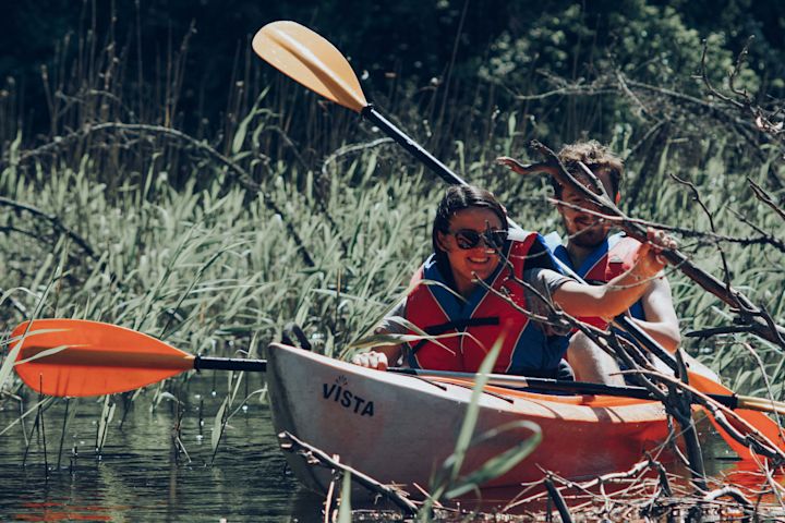 Kayaking in the river