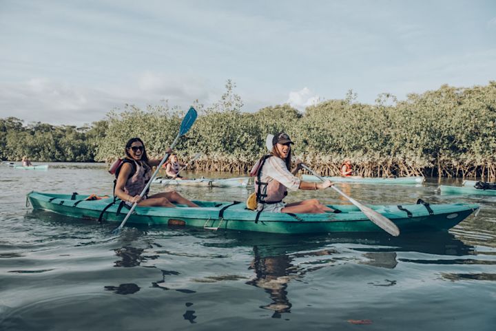 Kayaking out