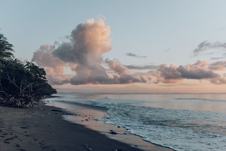 Beach at sunset