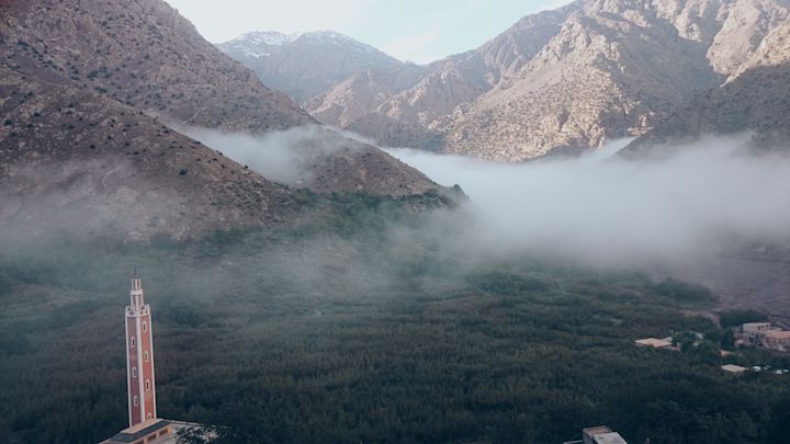 Toubkal's plush valley