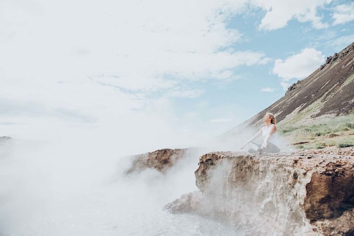 Hot springs meditation