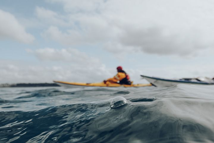 In the sea