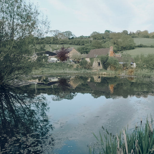 Bunkhouse and Pond