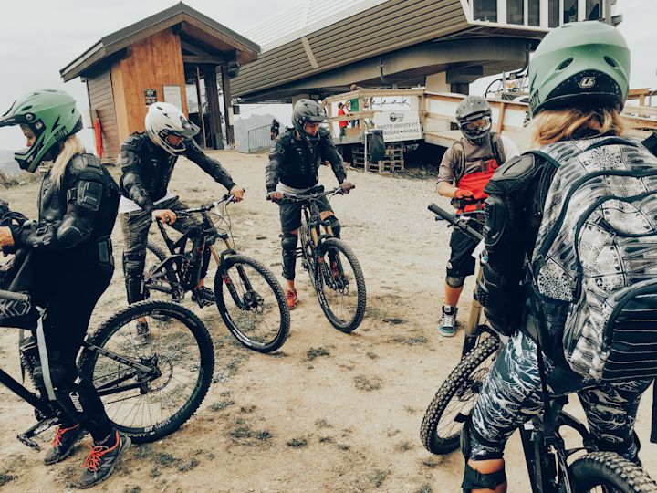 Mountain biking