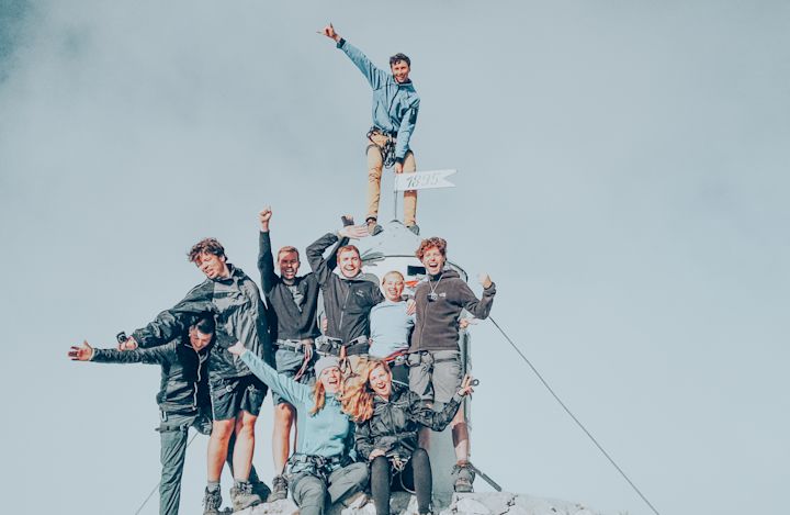 At the summit!