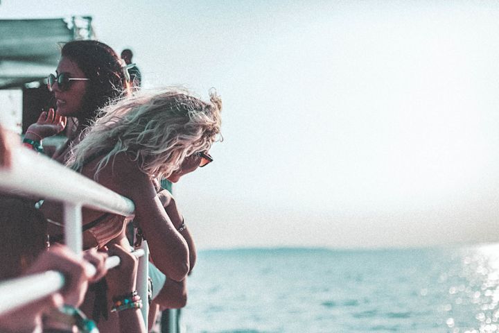 Sunset boat party