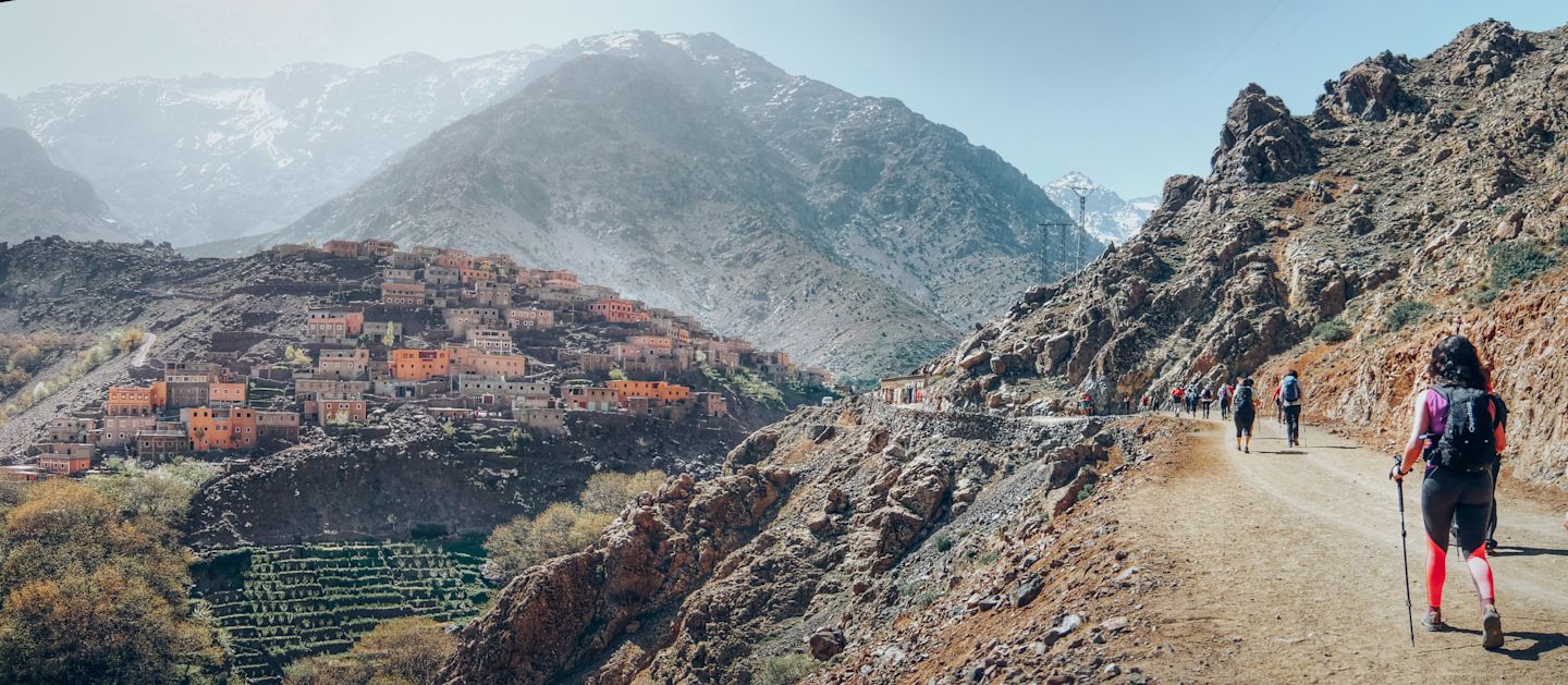 The rocky path to Toubkal