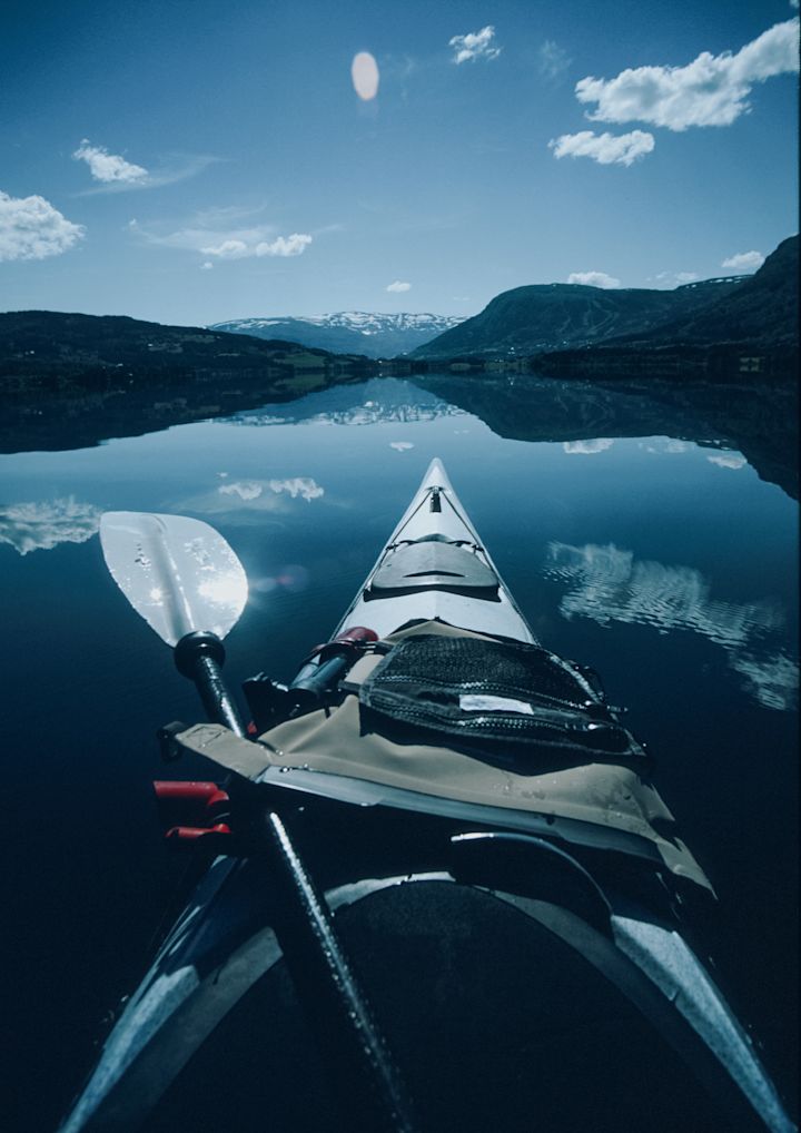 Kayak on the river