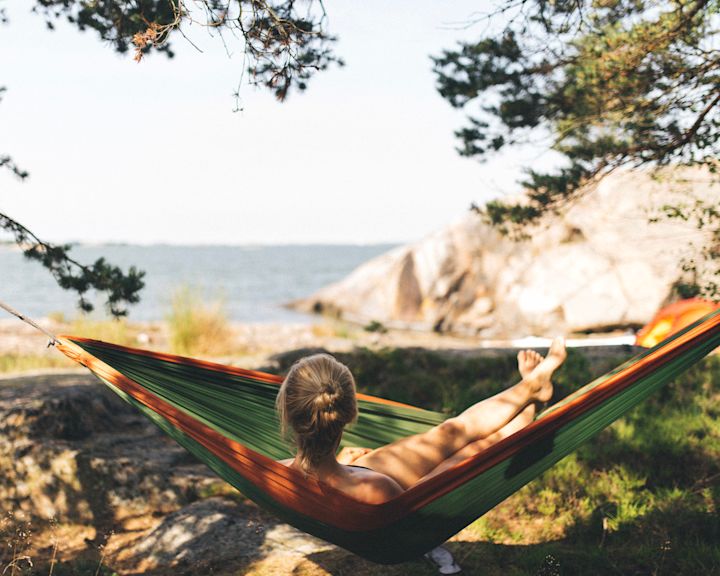 Kick back in your hammock after a day on the water