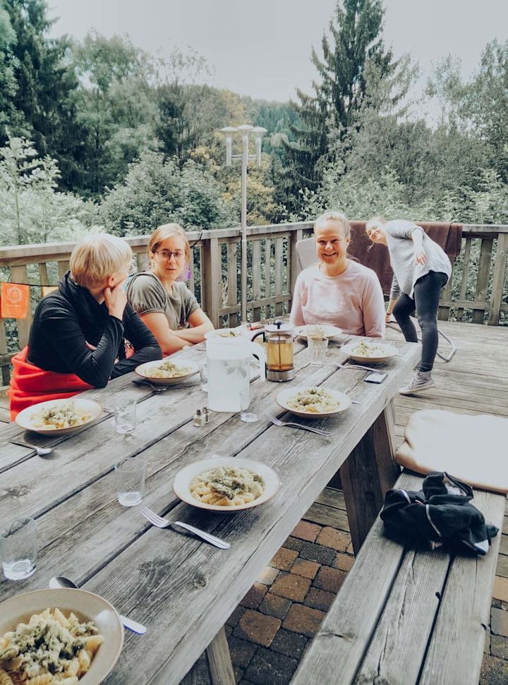 Dining outside