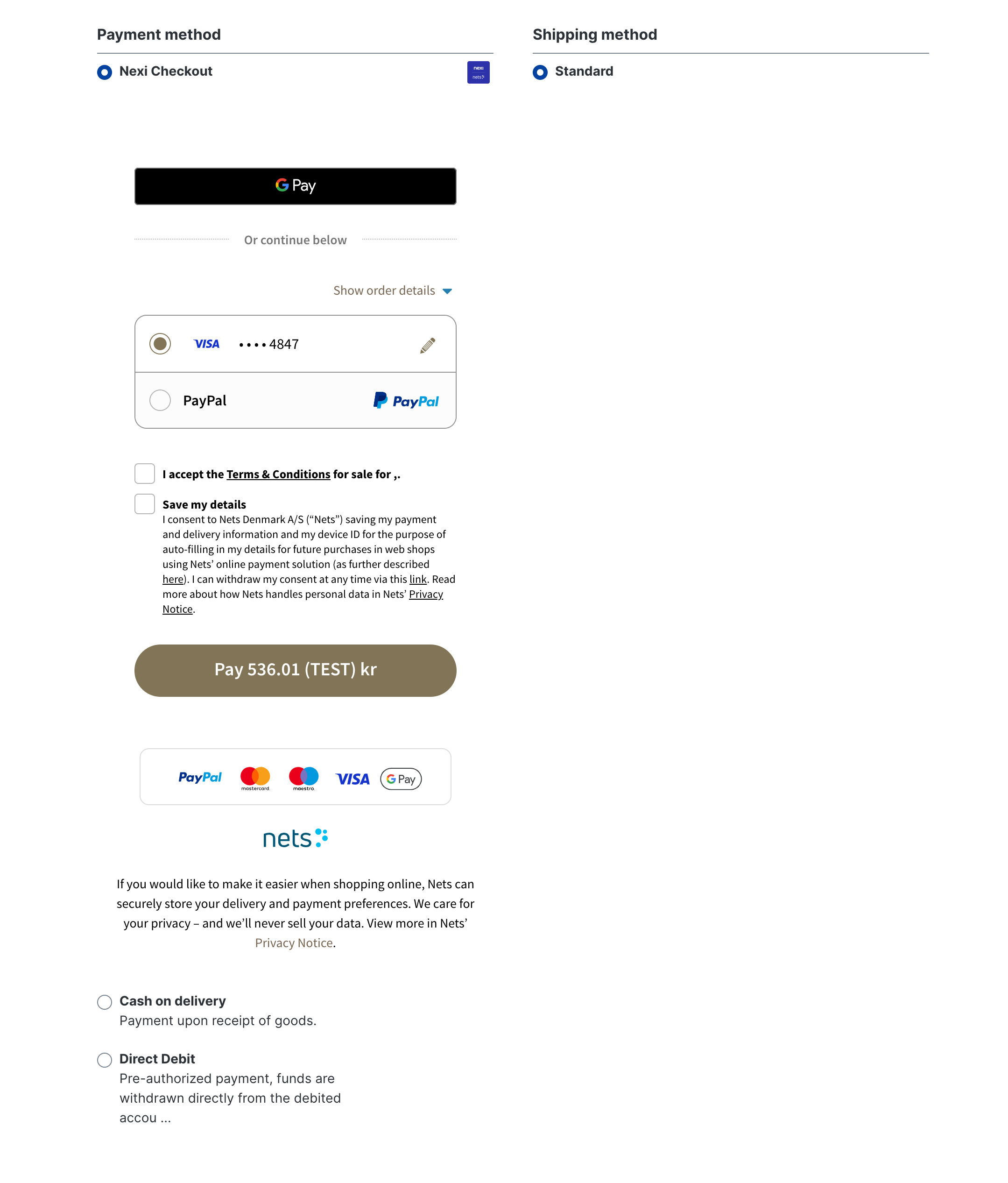 Embedded checkout Shopware app