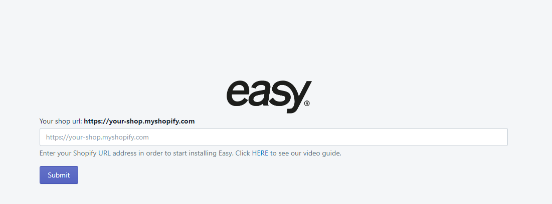 shopify easy app installation