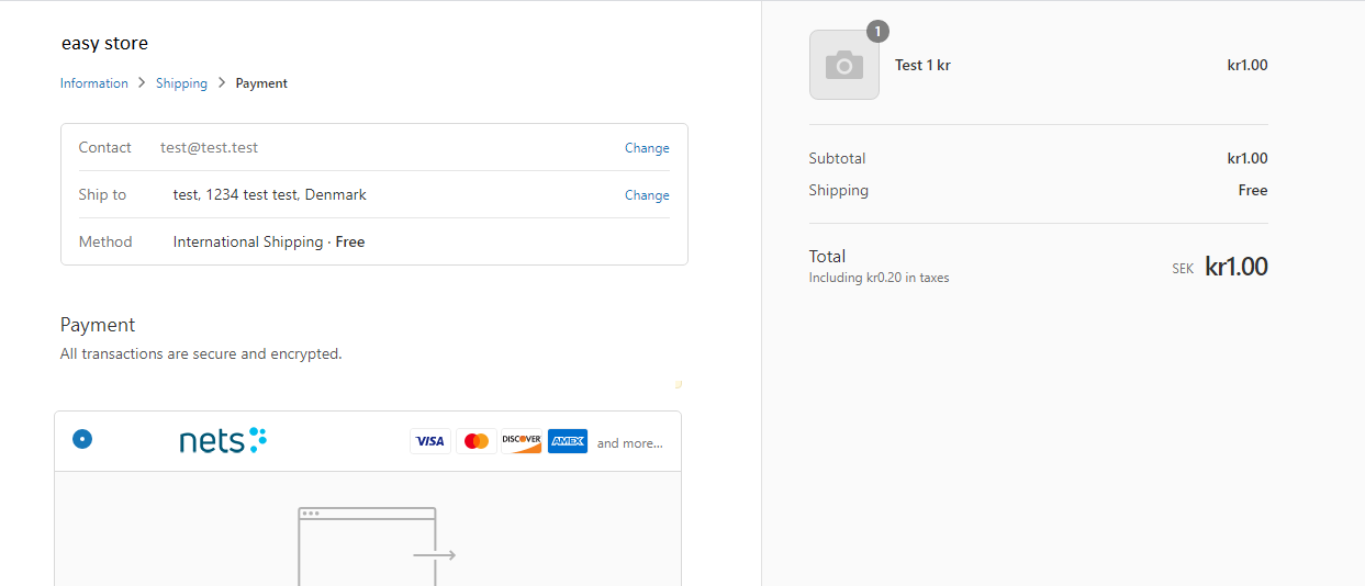 shopify checkout