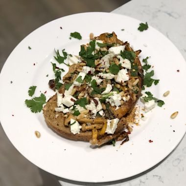 Delicious smoked paprika mushroom breakfast