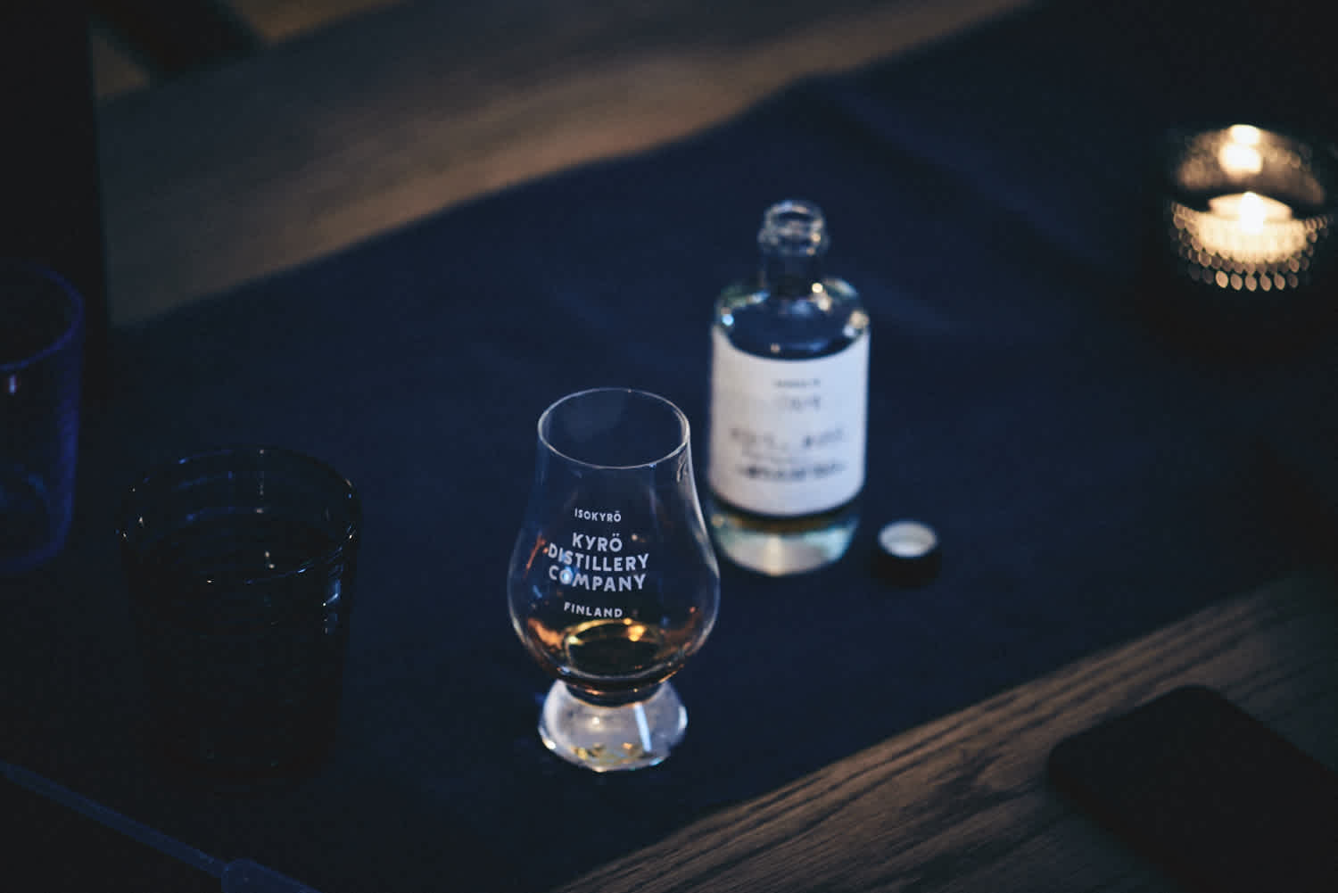 Whisky sample and Kyrö Distillery tasting glass