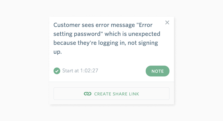 Write a helpful note that clearly explains the issue.