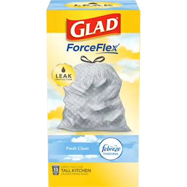 Kitchen ForceFlex Febreze Fresh Clean Scented Trash Bags