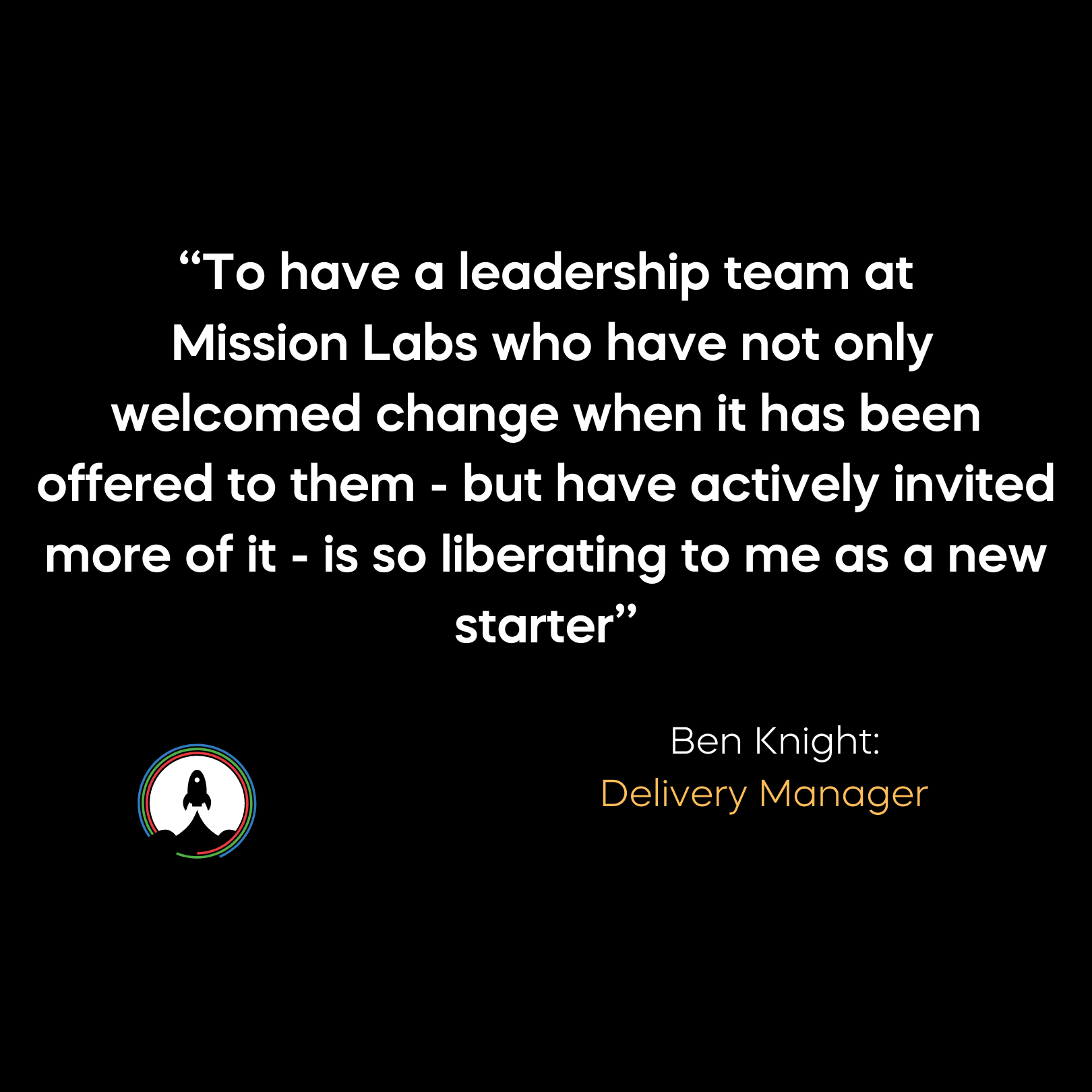 Ben Knight Quote on Leadership