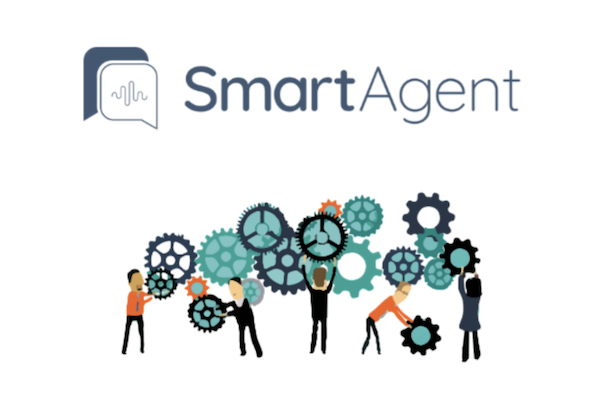 SmartAgent logo with cogs