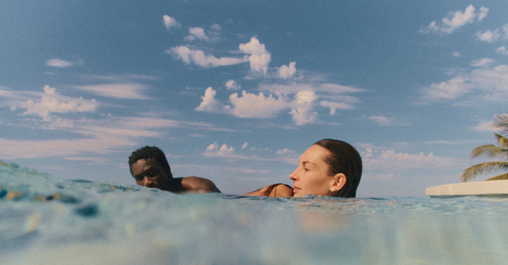 People swimming in the sea