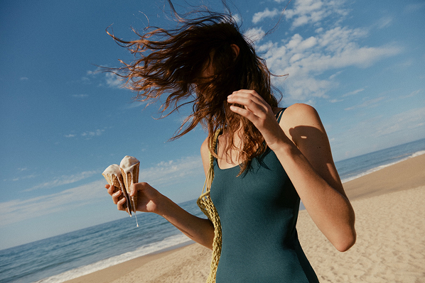 Woman on beach