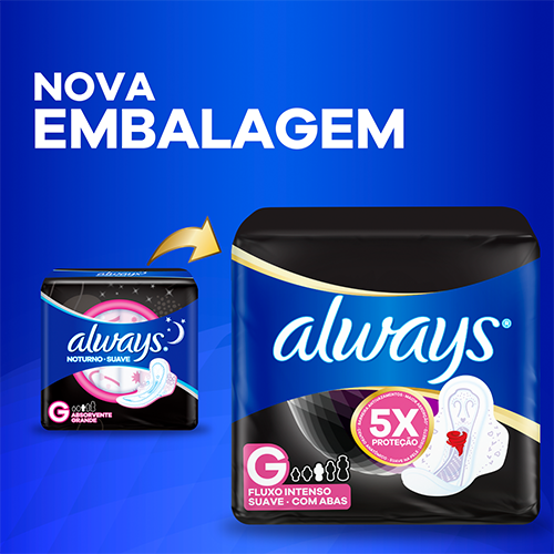 Absorvente Always Noturno Noites Tranquilas Com Abas Suave