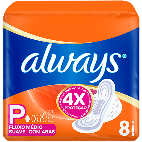 Absorvente Always Super Proteção Com Abas Suave