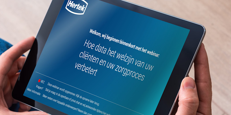 Webinar: 'Hoe data het welzijn van uw cliënten en uw zorgproces verbetert'