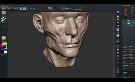 ZBrush Tutorials: How to Build Facial Muscles and Facial Features with ZBrush?(2)