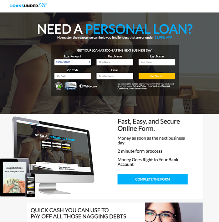 LoansUnder36 screenshot