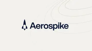 Aerospike logo on gray