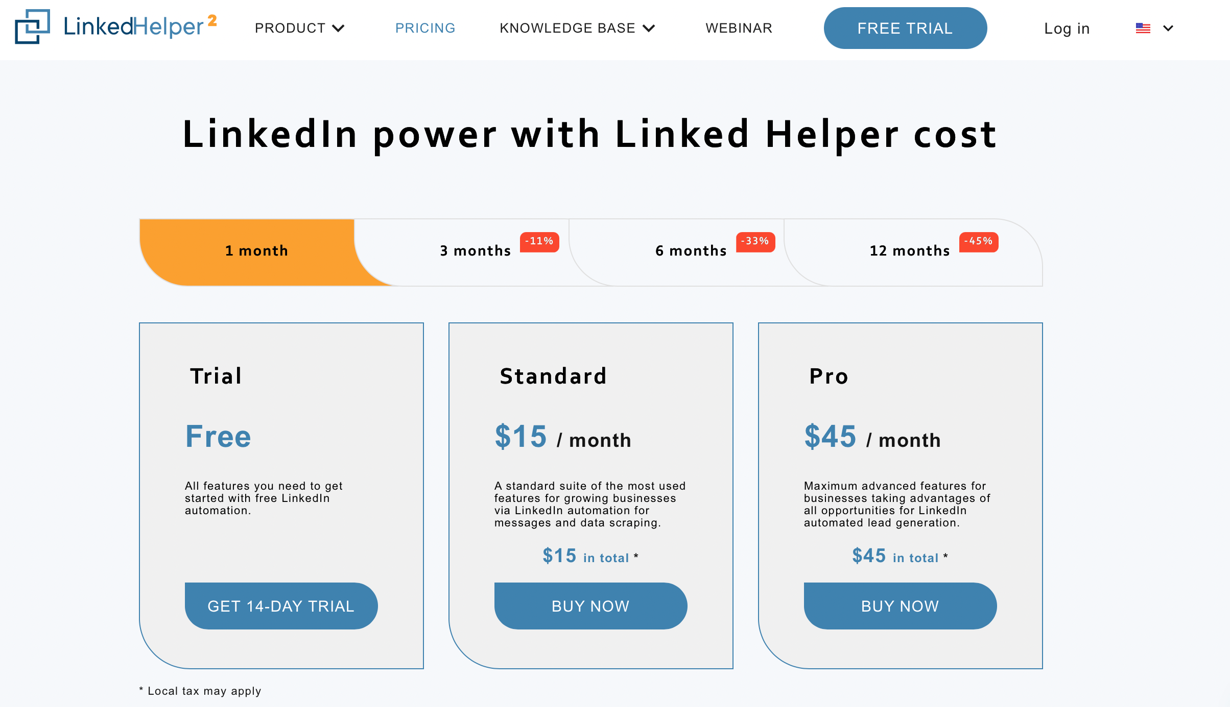 linked helper pricing