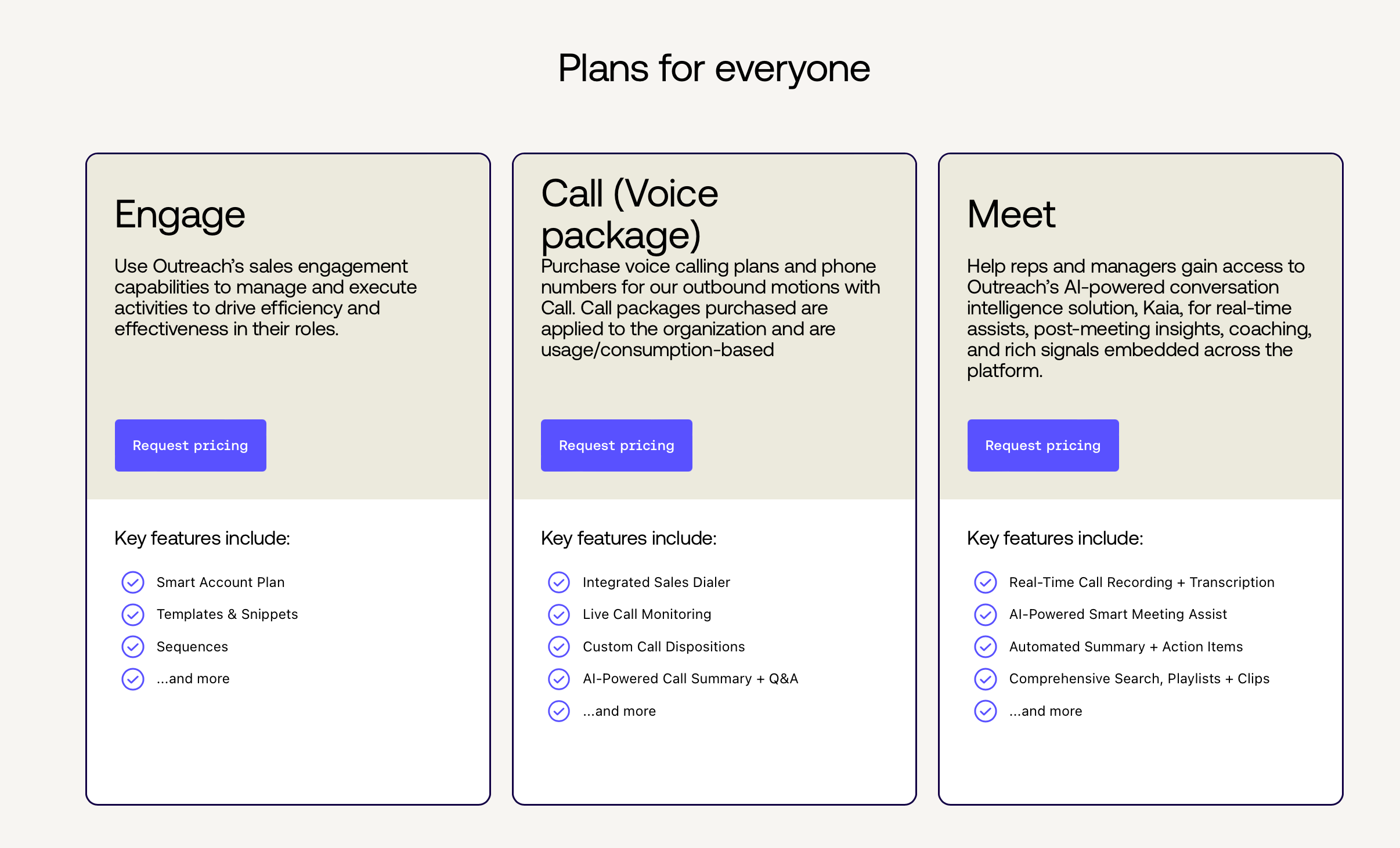 outreach tool pricing