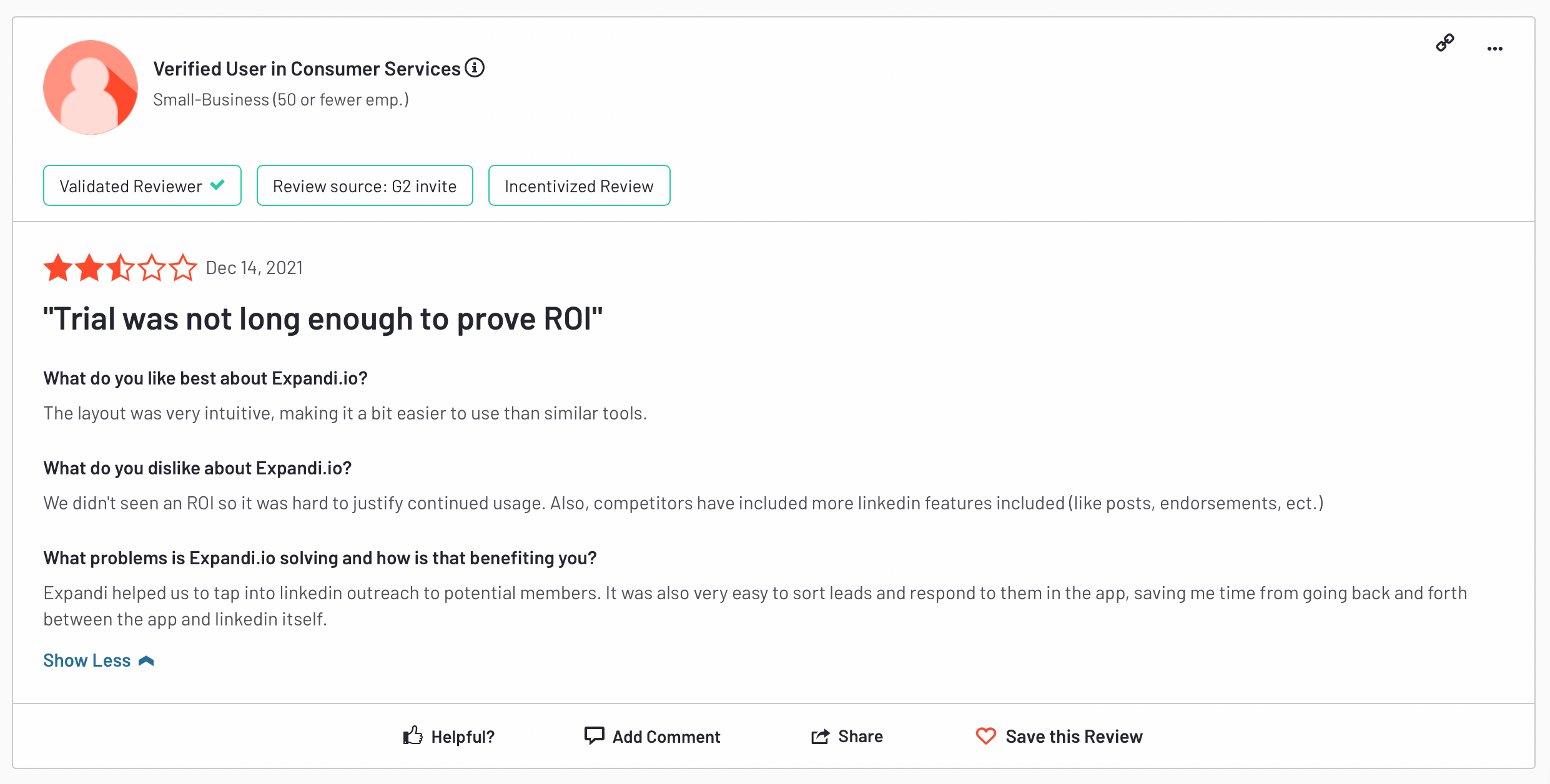expandi review competitors have more features