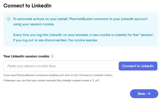 connect to linkedin