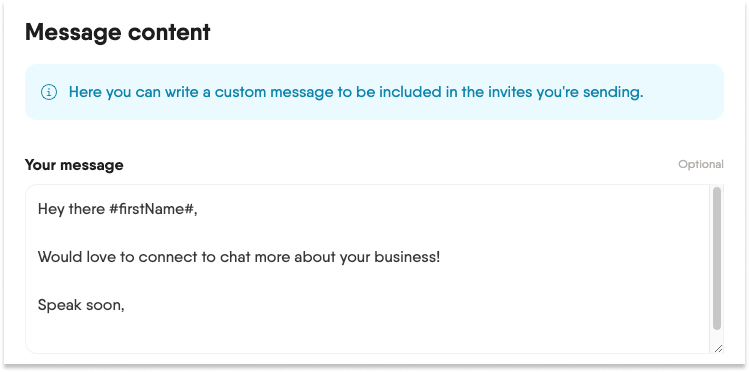 message content