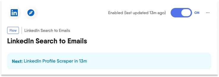 linkedin search to emails switch