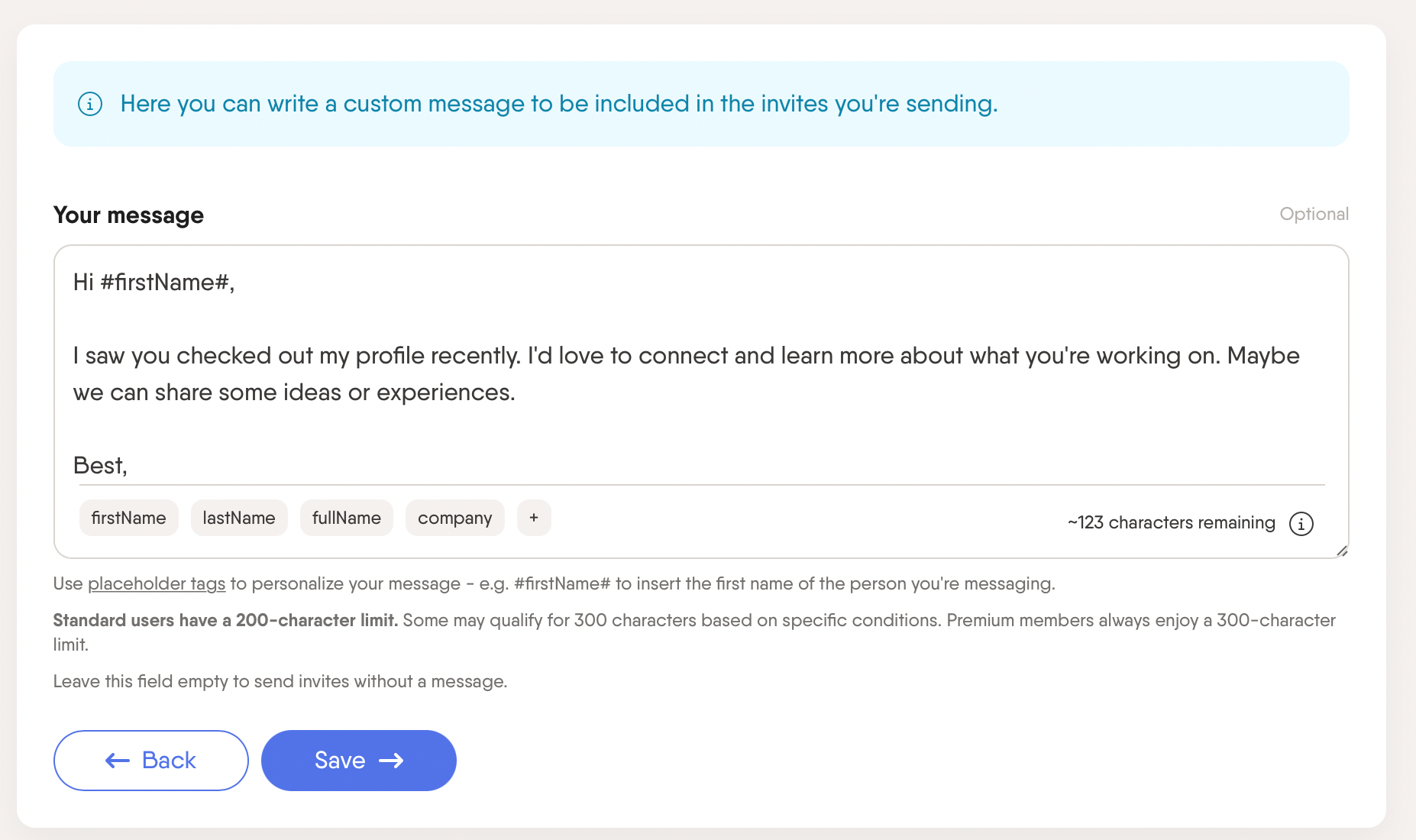 linkedin connection message example 6