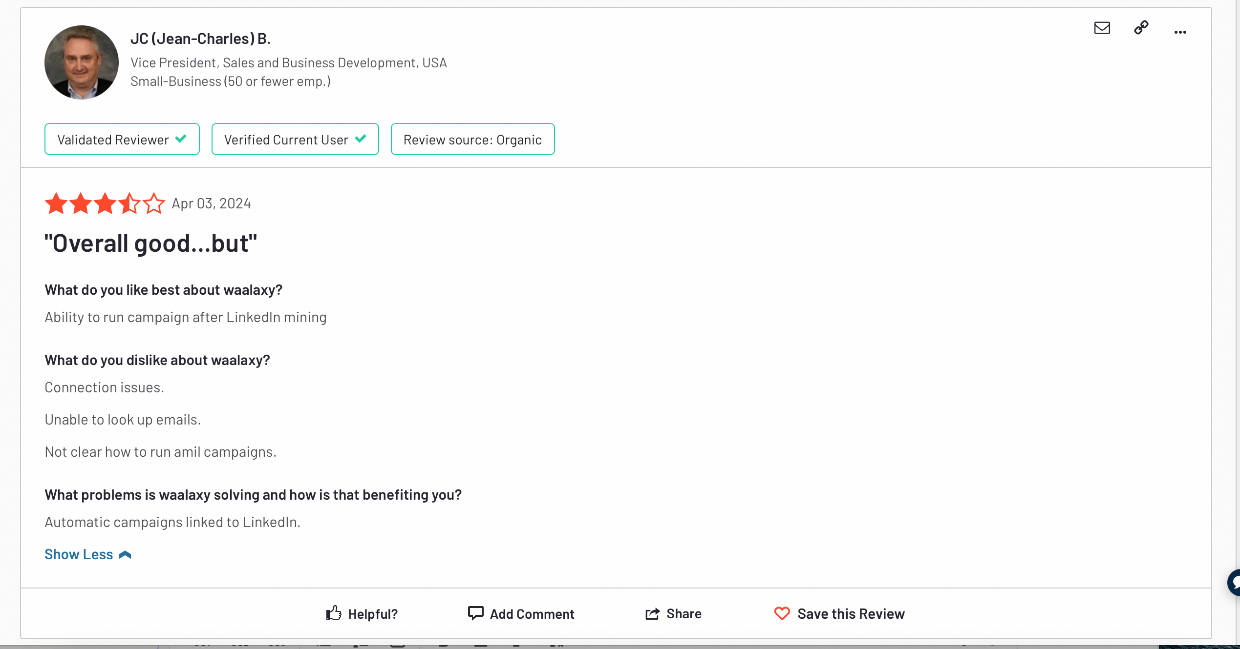 waalaxy review