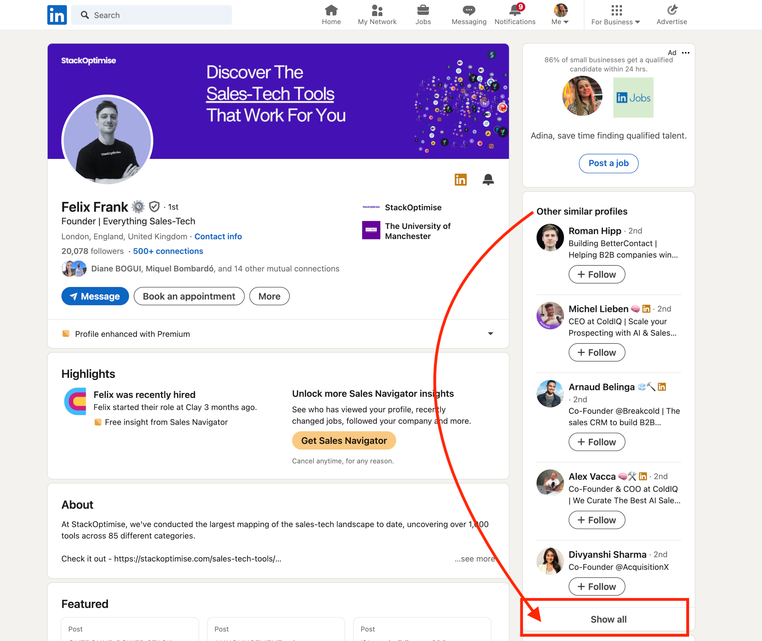 people also viewed linkedin