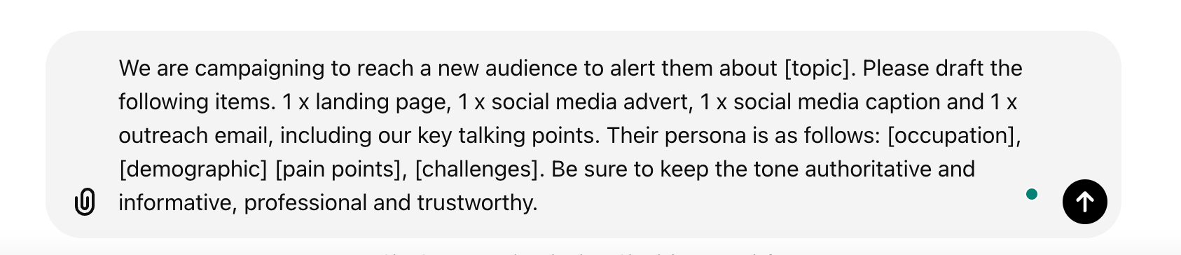 chatgpt prompt marketing campaign
