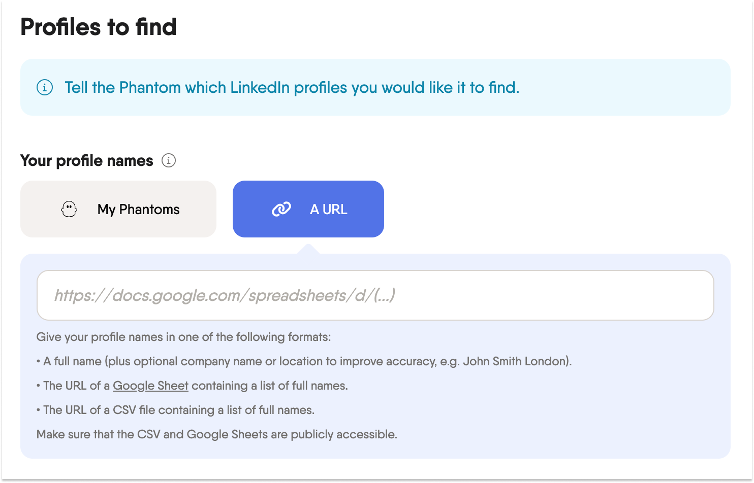 profile url finder