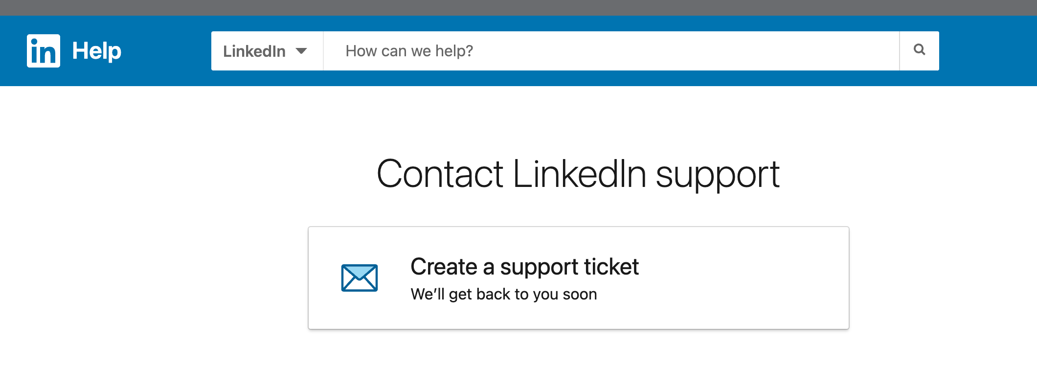 linkedin support