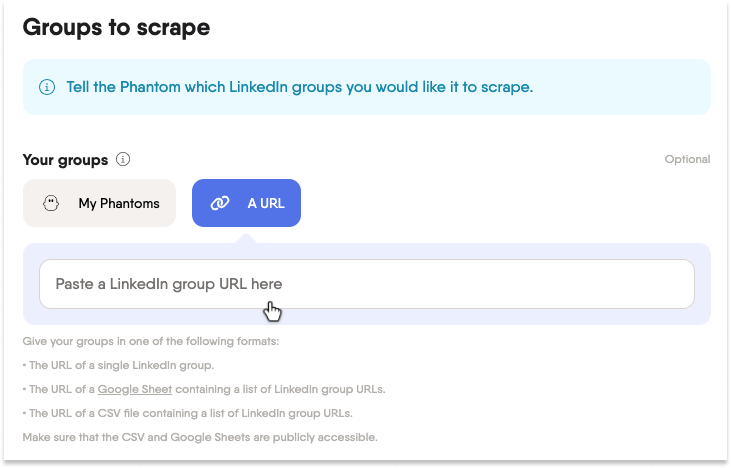 linkedin groups to scrape