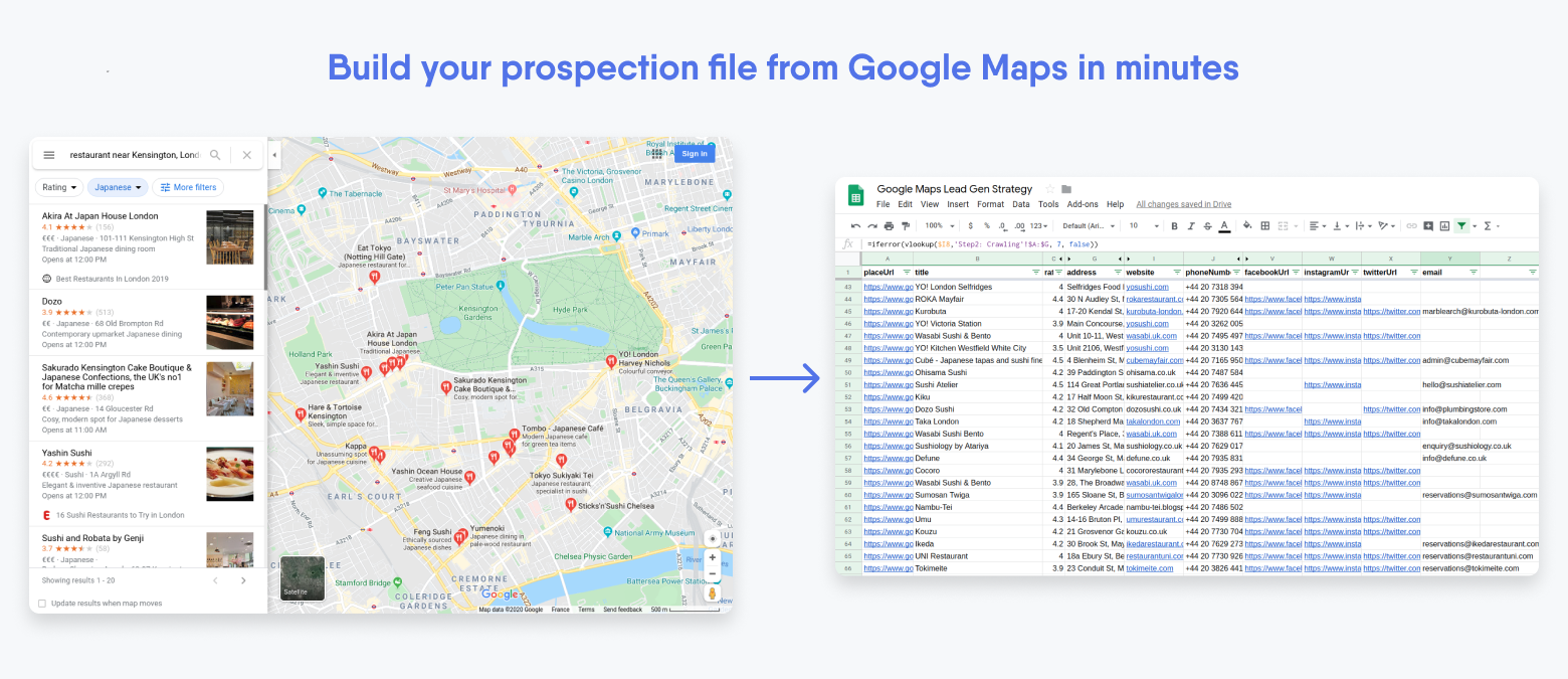 google maps prospection file