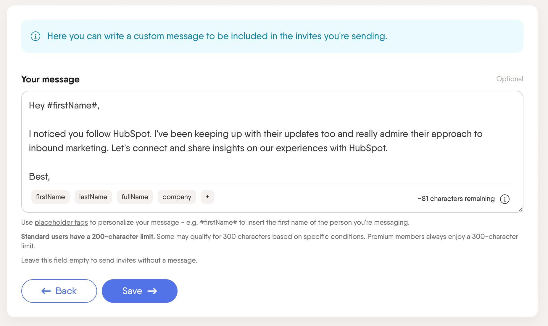 linkedin connection message example 9