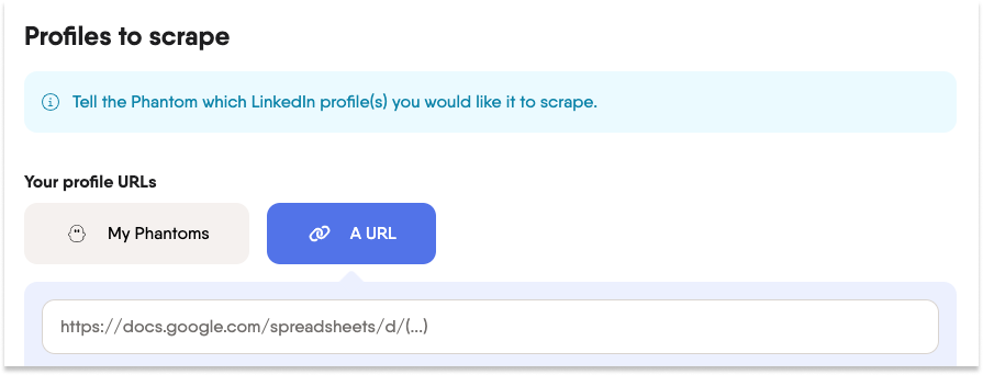 scrape profiles