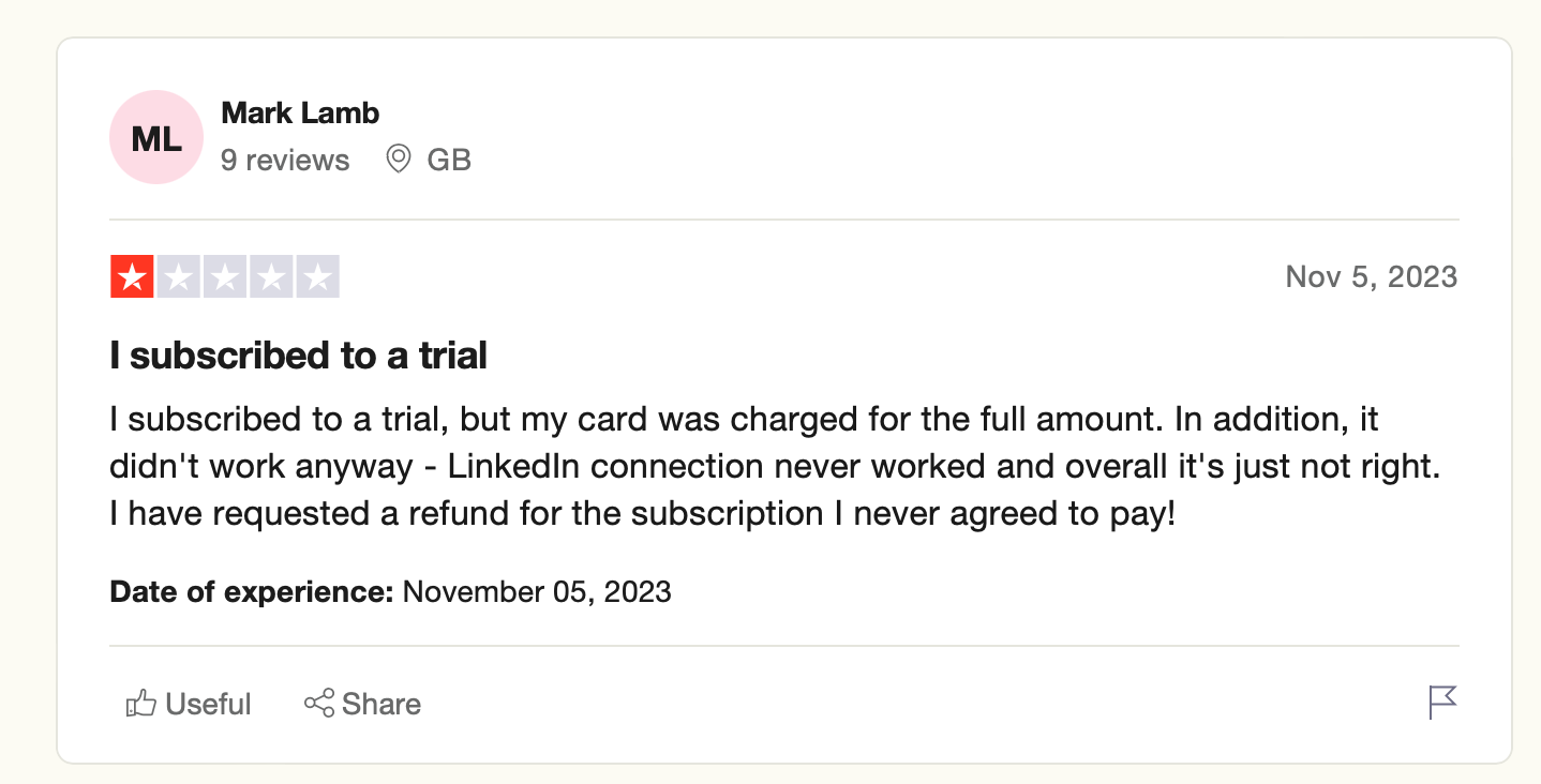 expandi bad review trial experience